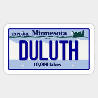 Duluth License Plate Sticker